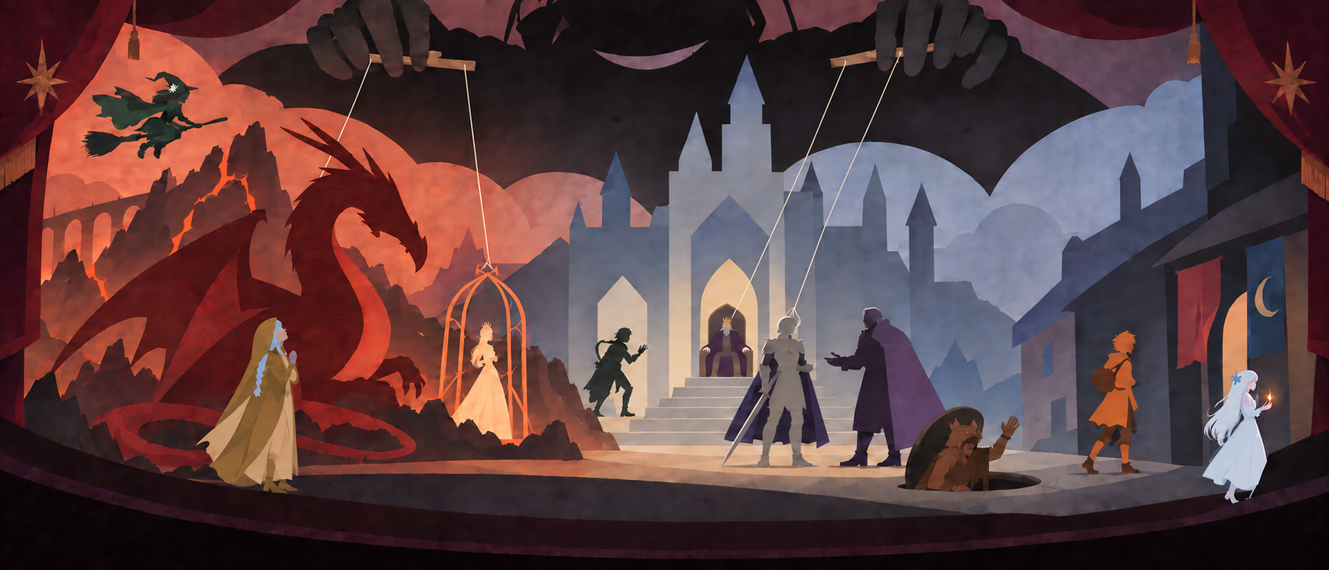 巨影在剧院幕后牵线，洄游者穿行于纸城之间